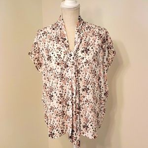 Loft floral blouse size medium